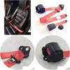 Safety Belts Accessories Red Car Seat Belt Extender Extension Buckle Adujstable Shoder Seatbelt For 1Piece Set Drop Delivery Automobil Otfiv