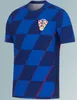 2024 Nova Croácia MODRIC Futebol Jerseys Seleção Nacional MANDZUKIC PERISIC KALINIC 24 25 KOVACIC Rakitic Kramarichome AWAY Fãs Jogador Versão Homens Crianças Futebol