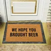 Tapis avec nœud, couverture Super douce, pour chambre à coucher, vrais amis, apporter de la bière, paillasson de bienvenue, cadeau de porte pour la maison