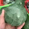 Statuette decorative GRANDE SFERA DI FLUORITE VERDE NATURALE 8-9 CM ENORME SFERA DI CRISTALLO PER IL FENGSHUI ELIMINA L'ENERGIA NEGATIVA