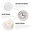 Wall Clocks Bathroom Suction Cup Clock Home Decor For Decorate Waterproof Plastic With Shower Operated