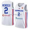 Maglia da basket stampata Repubblica Dominicana Coppa del mondo 2023 10 Andres Feliz Karl-Anthony Towns 32 3 Jean Montero 5 Victor Liz 0 Antonio Pena Squadra nazionale FIBA