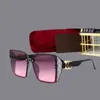 Party designer zonnebril gouden letter UV 400 zonnebril voor vrouw retro vierkant frame Sonnenbrillen brillen luxe klassieker 2024 nieuwe hot fa088 H4