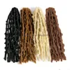 Extensions de cheveux synthétiques Butterfly Locs Nu pour femmes 36 pouces Soft Clogget Braids Brown Blonde Goddess Faux Locks1645145 Drop Delive Dhqse