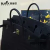 Borsa a mano in pelle di mucca Borsa da 40 cm Hac 40 Fatta a mano in pelle Togo di alta qualità Moda Confezione opaca cucita genuina Lussoqq withqq