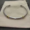 Doppio 18k Open Gold X Designer Luxurys Bracciali Fashion Diamond Alta qualità 3MM Braccialetti Bracciale Donna Minimalista Gioielli di marca Delicato braccialetto di cristallo