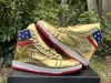 Trump Sneakers The Never Adrender High-Tops Designer 1s Gold Men Custom Men Trainers Outdoor Comfort Sport Casual Casual Trendy Lace-Up Outdoors Fashion Shoes