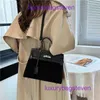 Hremms Kelyys Classic Designer Fashion Bag Korean Light Luxury Handheld Womens 2024 Ny high end Brushed Single Shoulder Crossbody har riktig logotyp