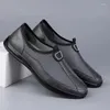 Chaussures décontractées en maille d'air pour hommes, mocassins ajourés faits à la main, mocassins respirants, baskets confortables pour bateau d'extérieur