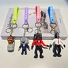 SPEL SKIBIDI Toalett Keychain Camaraman Speakerman Doll Pendant Key Chain Bag Car Keyring roliga smycken Llaveros tillbehör