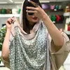 Lenços 2024 mulheres cachecol flor impressão hijab xales macios e envoltórios tessale feminino foulard designer pashmina bandana lenço