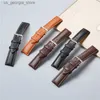 Bracelets de montre bandes de cuir véritable cuir de veau remplacer les sangles 18mm 20mm 22mm 24mm accessoires hommes femmes bande souple Y240321