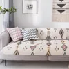 Stol täcker 1st Bohemian Plaid Geometrical Cotton Linen Soffa Settee Divan Case Pet Dogs Madrass Pads Cover Home Decor