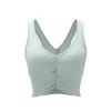 BHs Meerjungfrau Kurve Falten Sport BH Damen stoßfest gerafft läuft schnell trocken YShaped Weste Fitness Training Yoga BH Weste S3XL