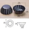 Baking Moulds 1-4PCS Non-stick Tart Quiche Flan Pan Mold Pie Pizza Cake Cupcake Egg Tartlet Muffin Cup