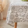 Nappe imprimée Simple livre nappe japonaise Imitation coton lin