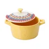 the Pioneer Woman Floral Casseroles de couleurs assorties de 13 onces avec couvercle, ensemble de 4