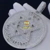 Designer di vendita caldo S925 VVS personalizzato personalizzato ghiacciato gioielli hip hop completamente in argento 925 VVS1 collana con ciondolo con diamanti Moissanite