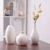 Vases Retro Chinese Style Gradient Home Decoration Plain White Vase Flower Arrangement Ceramic Ornament Creative Flow Glaze Blue