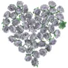 Fleurs décoratives 50 pièces Bouquet de mariage tête de Rose artificielle chaussures et chapeaux fleur pour têtes de décoration