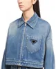 Giacca alla moda Bottoni in denim Lettera Stile primaverile e autunnale con vita Corsetto sottile Abito da donna Design Tasche della giacca di marca trench classico oversize 6KC9