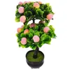 Dekorativa blommor Artificiell fruktrum Dekor Simulering Bonsai Ornament Desktop Table Centerpiece Fake Tree Plastic Faux