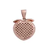 Hänge halsband Hip Hop Micro Pave Cubic Zirconia Bling Out Peach Pendants for Men Rapper Jewelry