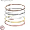 Bracelets porte-bonheur classique mode charme 925 en argent Sterling nouveau I-D ouvert Fit Original perles breloque bijoux à bricoler soi-même cadeaux Q240321