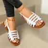 Sandálias senhoras sapatos à venda 2024 marca verão feminino dedo do pé quadrado sólido fino cinto combinação aberta de salto baixo
