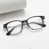 Lunettes de soleil Cadres Niche Mode Square Titanium Lunettes Cadre Rétro Sourcils Littéraire Optique Prescription Myopie Miroir Plein Rond FAC