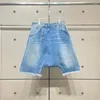 Damen-Shorts, Sommer, 2024, großer Schritt, lockere, gewaschene Jeans, Baumwolle, Damen, modisch, vielseitig, hochwertige Hose, Y2k 13