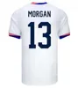 2024 PULISIC MCKENNIE voetbalshirt ERTZ PRESS WOOD MORGAN LLOYD 23 24 Amerika voetbalshirt Verenigde Staten Camisetas USA USMNT LLETGET Heren Kinderkit Dames Uniform