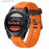 Bracelets de montre bracelet de largeur 26mm pour Garmin Fenix 3 bandes Sport de plein air bande de Sile pour Garmin Fenix 3HR/Fenix 5X avec outils Y240321