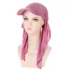 Visors Summer Sport Caps en plein air pour femmes Headscarf Hijabs Islamic Clothing Baseball Hat Fashion Soft Hijab Headswear