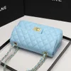 Handbag luxury factory wholesale retail free shipping Live broadcast leather bag for women in new Lingge chain bag internet celebrity versatile crossbody flip bag