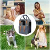 Kedi Taşıyıcıları Katlanabilir Sırt Çantası Havalandırılmış Pet Taşıyıcı Seyahat Tasarım Çantaları Yürüyüş Seyahat Bisiklet