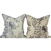 Pillow 2024 Cover Decorative Case Simple Modern Classical Leopard Grain Jacquard Luxury Sofa Coussin Decorating