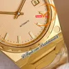 Historiques 4200H 222 Jumbo A2455 automatisch heren dames unisex horloge V9F 37 mm geelgouden wijzerplaat roestvrijstalen armband Super Edition Puretimewatch Reloj Hombre f2