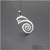 Pendant Necklaces Elfin Dai Ko Myo Fashion Stainless Steel Jewellery Science Women Girls Jewelery Drop Delivery Dhpqs