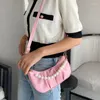 TOTES plisowane torby crossbody dla kobiet 2024 Małe półksiężycowe pierogi torebki ramion