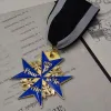 Kettingen Nieuwe Wereldoorlog II Duits Duits leger Malta Pruisen Verdienstelijke Blauwe Marx Medailleketting