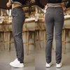 Pantaloni da uomo Pantaloni da uomo eleganti casual elasticizzati sportivi ad asciugatura rapida Primavera Autunno a tutta lunghezza dritto da ufficio nero kaki da lavoro