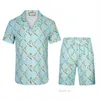 Mens Tracksuits Designer Suit Two Piece Set Fashion T Shirt Sports Sweatpants Set Summer Sportswears Outfits S-3XL