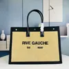 Rive Gauche SL Tote Bag Shopping Bag The Tote Bag Handväska Designer Bag axel Crossbody Bag Lady YL 8816 Rive Gauche Straw Canvas