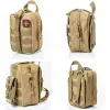 Väskor Utility Tactical First Aid Kit Military Army Midjepåse Molle EMT EDC Pack Outdoor Survival Medical Puches For Airsoft Hunting