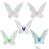 Party Decoration Gift Cosplay Costume Favor Halloween Accessories Butterfly Dress-Up Wings Fairy Drop Delivery Home Garden Festive Sup Otsq3