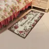 Pantoufles tapis de porte en lin pour porte d'entrée porte anti-aslip couloir du couloir de couloir de salle de bain tapis de salle de bain tapis de chambre de lit de chevet