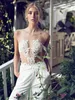 Riki Dalal 2020 Wedding Dresses Jumpsuit with Removable Skirt Lace Appliques Satin Bridal Gowns Custom Made A-Line Wedding Dress