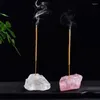 Candle Holders Crystal Stone Incense Holder Natural Healing Tray Drop