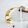 Bathroom Sink Faucets Tuqiu Basin Faucet Modern Mixer Tap Rose Gold Wash Single Handle Hole And Cold Waterfall Fauce